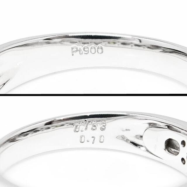 美品 Pt900 イエロー ダイヤモンド リング 10号 鑑定書 付き　指輪 レディースのアクセサリー(リング(指輪))の商品写真