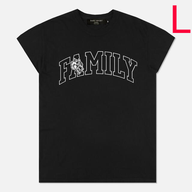 ★DARC SPORT★FAMILY★スリーブTシャツ★黒★L★ スポーツ/アウトドアのトレーニング/エクササイズ(その他)の商品写真