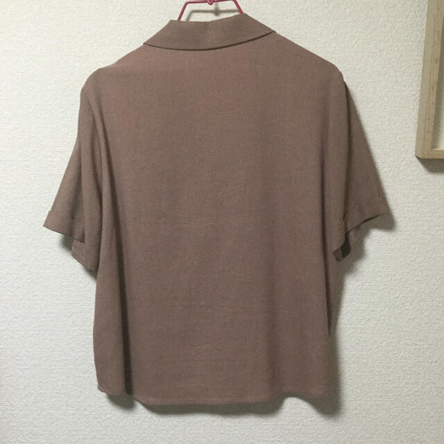 しまむら(シマムラ)の未使用　オープンカラーシャツ レディースのトップス(シャツ/ブラウス(半袖/袖なし))の商品写真