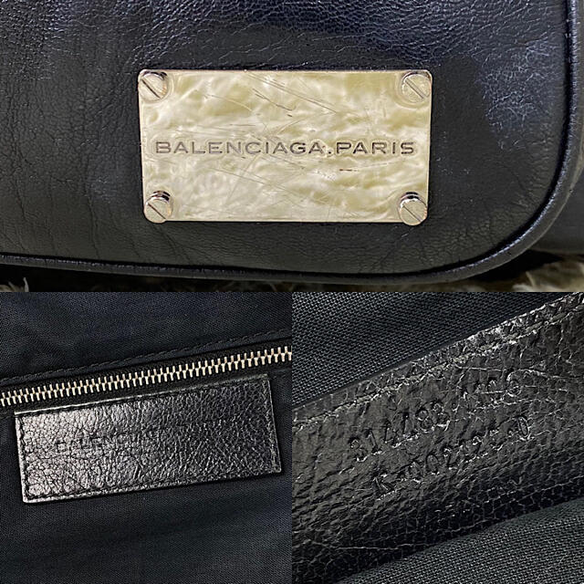 Balenciaga(バレンシアガ)の極美品 BALENCIAGA レザー ボストンバッグ シルバー金具 大容量 黒 メンズのバッグ(ボストンバッグ)の商品写真