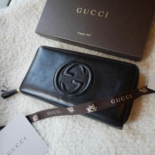 グッチ(Gucci)のスマイル様専用　ラウンドファスナー　SOHO フリンジ　長財布　男女兼用(財布)