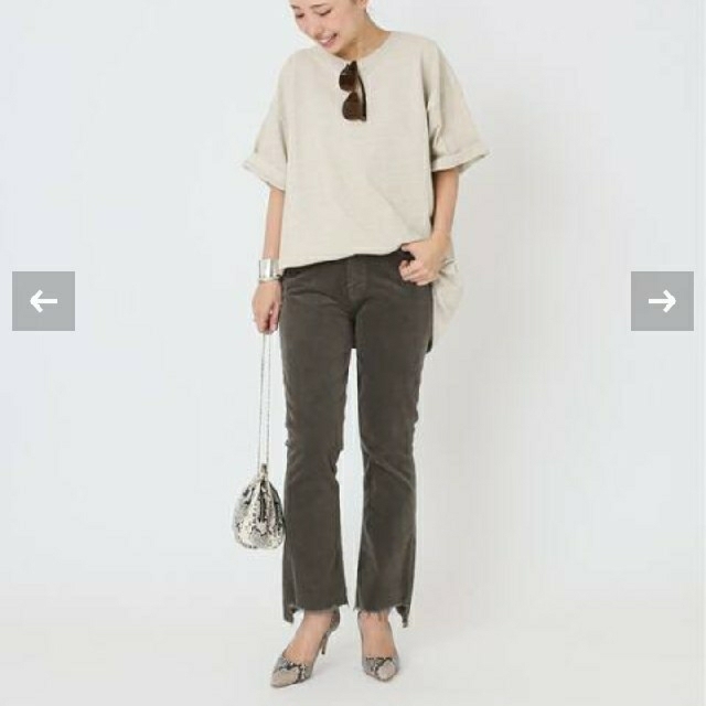 DEUXIEME CLASSE(ドゥーズィエムクラス)の《MOTHER/マザー》 CORDUROY INSIDER CROP ◆ 26  レディースのパンツ(デニム/ジーンズ)の商品写真