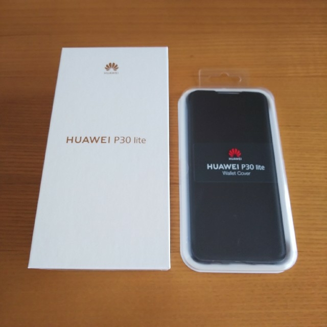 デュアルシム【新品】Huawei P30 lite simフリー C635 純正ケース付き