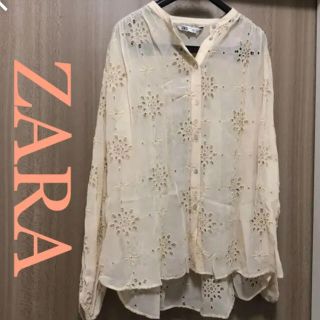 ザラ(ZARA)のZARA コットンレース　ブラウス(シャツ/ブラウス(長袖/七分))