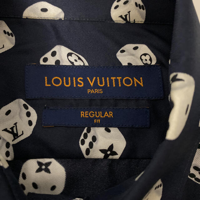 LOUIS VUITTON シルク　ダイスシャツ　S