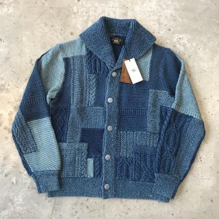 限定 RRL ダブルアールエル パッチワークカーディガン ニット