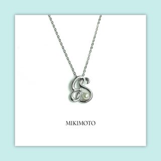 ミキモト(MIKIMOTO)のMIKIMOTO ミキモト シルバー ペンダント イニシャル S(ネックレス)