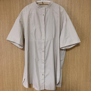 シマムラ(しまむら)のバンドカラー半袖ロングシャツ(シャツ/ブラウス(半袖/袖なし))
