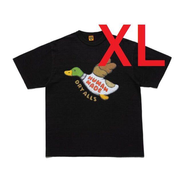 XL HUMAN MADE KAWS T-Shirt #2 "Black"Tシャツ/カットソー(半袖/袖なし)