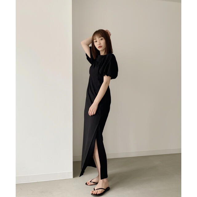 louren  puff sleeve onepiece