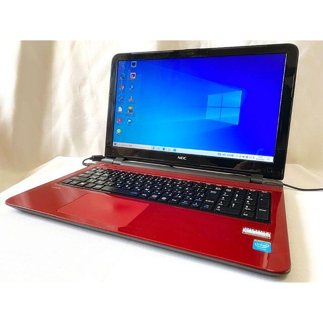 【華やかなレッド/赤】超美品✨Win10/大容量1000GB/すぐ使えるPC