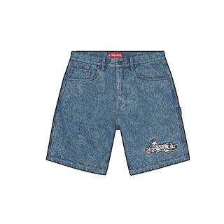 シュプリーム(Supreme)のHandstyle Denim Painter Short 【青/30】(デニム/ジーンズ)