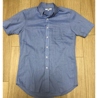 ユニクロ(UNIQLO)の鉄馬様専用 ユニクロ 半袖 ビジネスワイシャツ ブルー Sサイズ(シャツ)