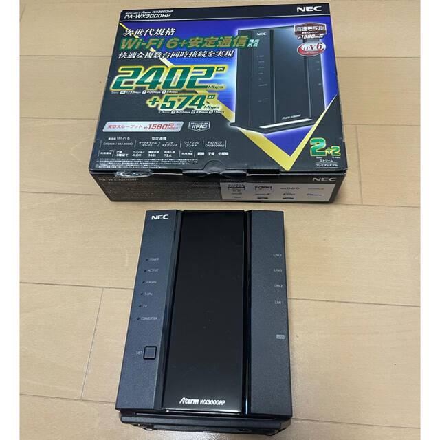 NEC(エヌイーシー)の彦様専用 NEC Aterm PA-WX3000HP スマホ/家電/カメラのPC/タブレット(PC周辺機器)の商品写真