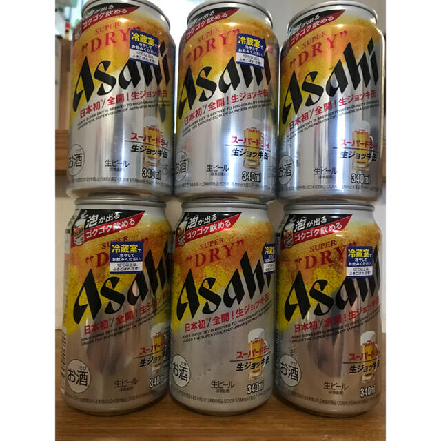 アサヒ(アサヒ)のアサヒスーパードライ生ジョッキ缶　6本セット 食品/飲料/酒の酒(ビール)の商品写真