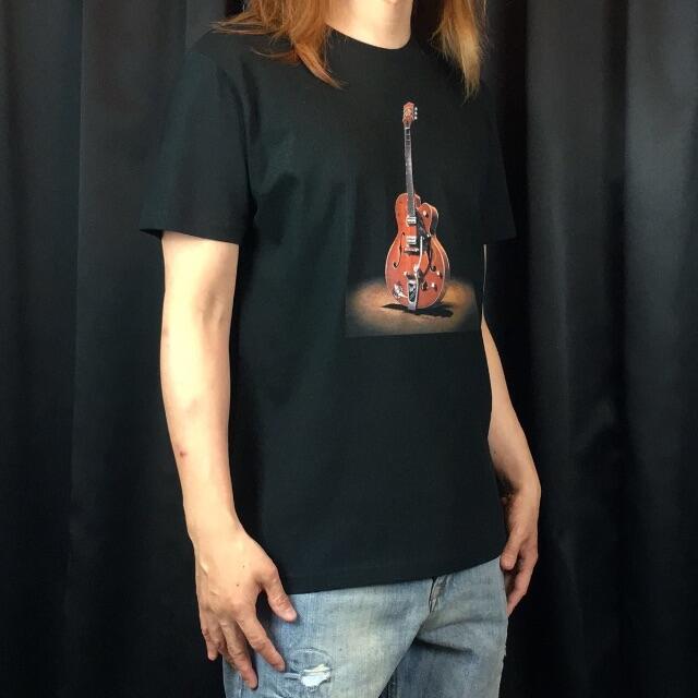 【ブライアンセッツァー】新品 ギター グレッチ G6120 黒 Tシャツ