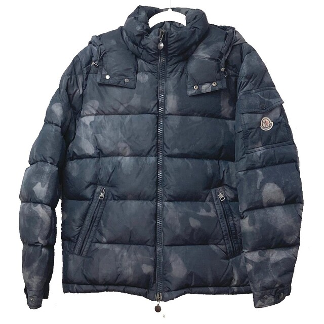 モンクレール MONCLER MAYA(マヤ) 53214 カモフラージュ フード付き アウター ダウンジャケット ダウン グレー系