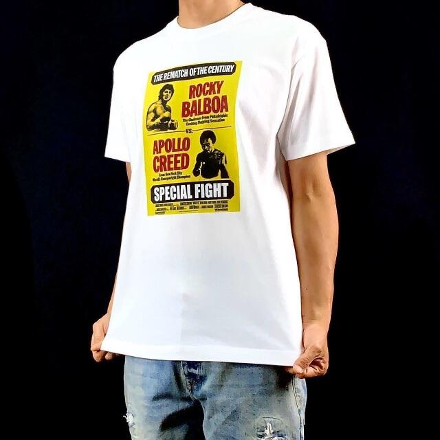 【ロッキー】新品 映画 ロッキー VS アポロ ボクシング Tシャツ