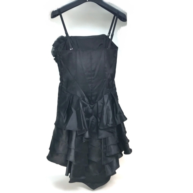 rienda(リエンダ)のリエンダ ショート丈 ノースリーブ キャミワンピース ドレス ブラック S レディースのフォーマル/ドレス(その他ドレス)の商品写真
