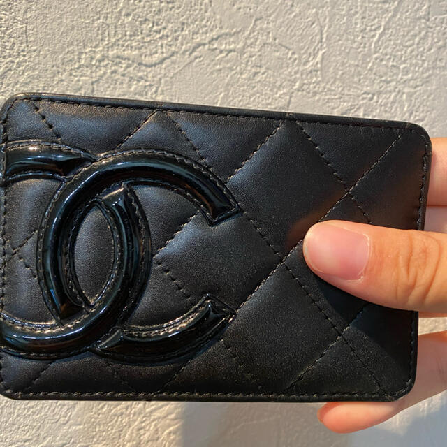 美品CHANEL シャネル カードケース カンボンライン 名刺入れ＆カード入れ黒