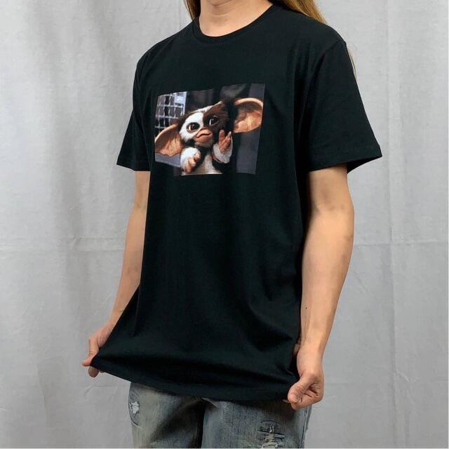 【グレムリン】新品 モグワイ ギズモ フォト プリント 映画  黒 Tシャツ