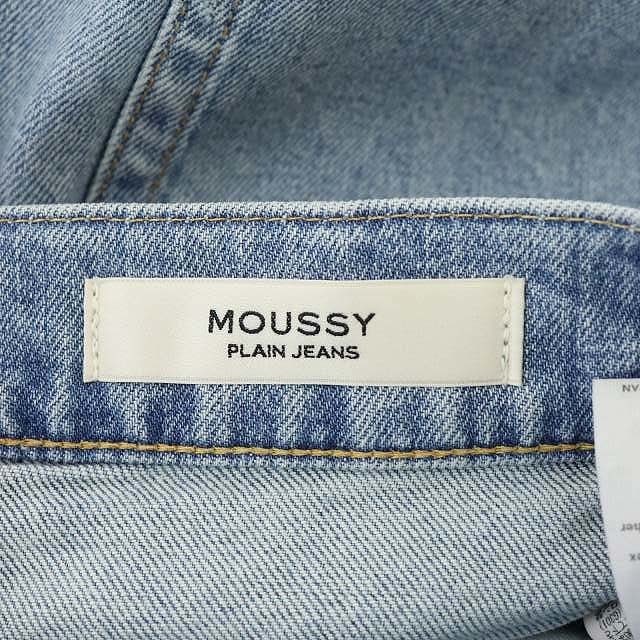 moussy(マウジー)のマウジー ジーンズ デニムパンツ ジッパーフライ 24 水色 ライトブルー レディースのパンツ(デニム/ジーンズ)の商品写真