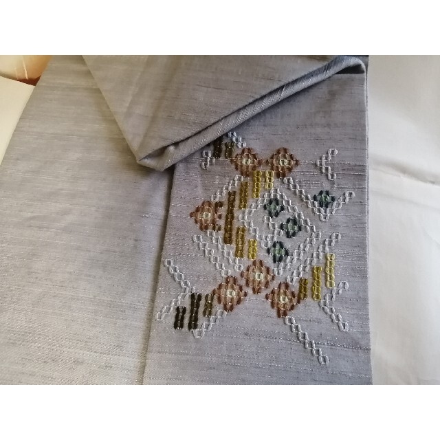 売れ筋新商品 夏 名古屋帯 幾何学柄 刺繍 academiatlc.com