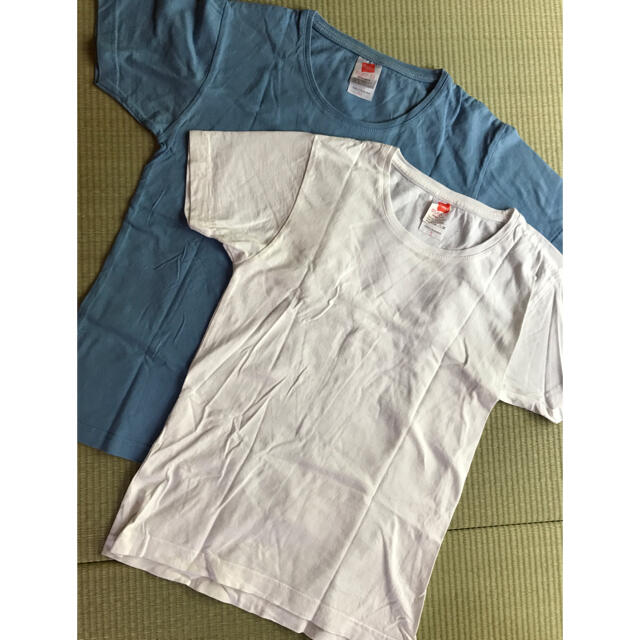 Hanes(ヘインズ)のウィメンズ　ヘインズTシャツ二枚セット レディースのトップス(Tシャツ(半袖/袖なし))の商品写真