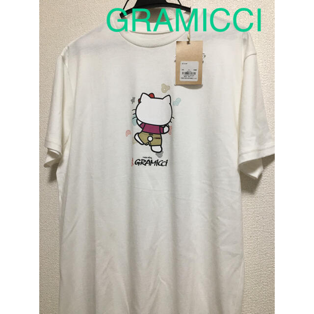 GRAMICCI(グラミチ)の【新品タグ付き】GRAMICCI×ハローキティ コラボTシャツ レディースのトップス(Tシャツ(半袖/袖なし))の商品写真