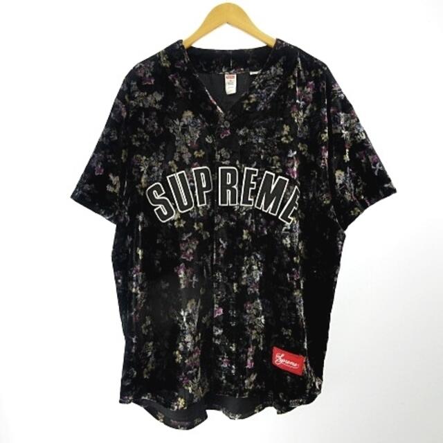 シュプリーム SUPREME 19AW ベロアベースボールシャツ XL