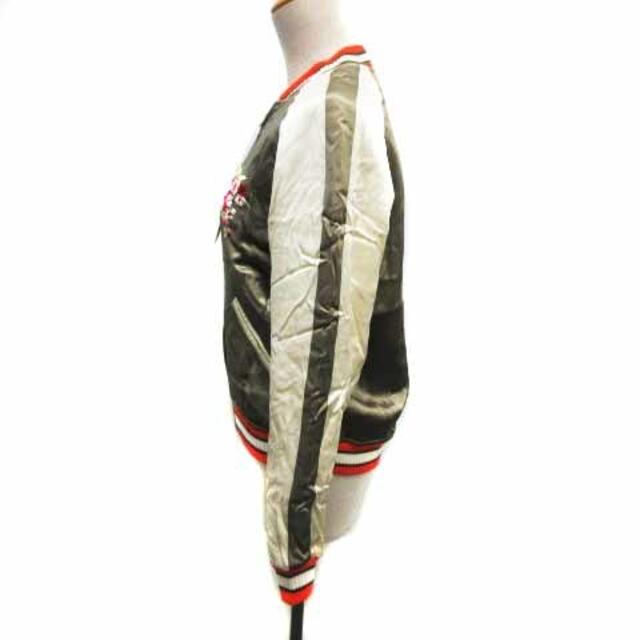 シュタンバウム スカジャン ジップアップ リバーシブル XS ホワイト レディースのジャケット/アウター(スカジャン)の商品写真