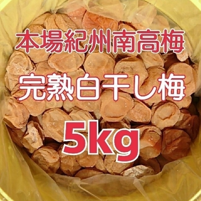 【今だけキャンペーン❗】本場紀州南高梅 みなべ町産完熟白干し梅 A～B級5kg