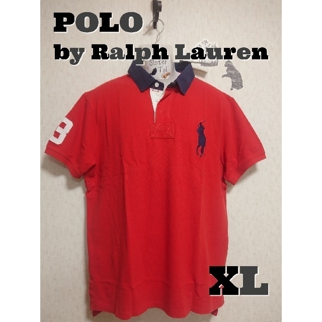 激安商品 POLO RALPH LAUREN - 【XL】Polo Ralph Lauren  ビッグポニー ポロ （レッド） ポロシャツ