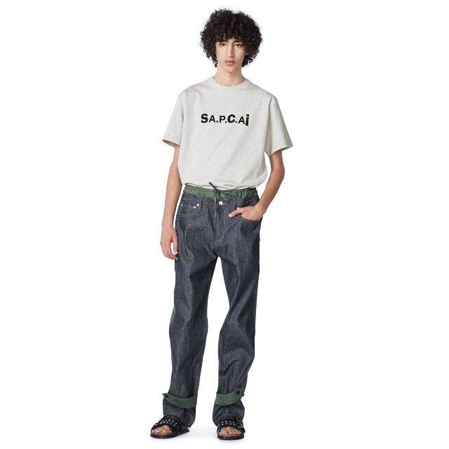 SACAI x APC デニムパンツ グリーン Sサイズ 新品 SACAI x APC デニムパンツ グリーン Sサイズ 新品