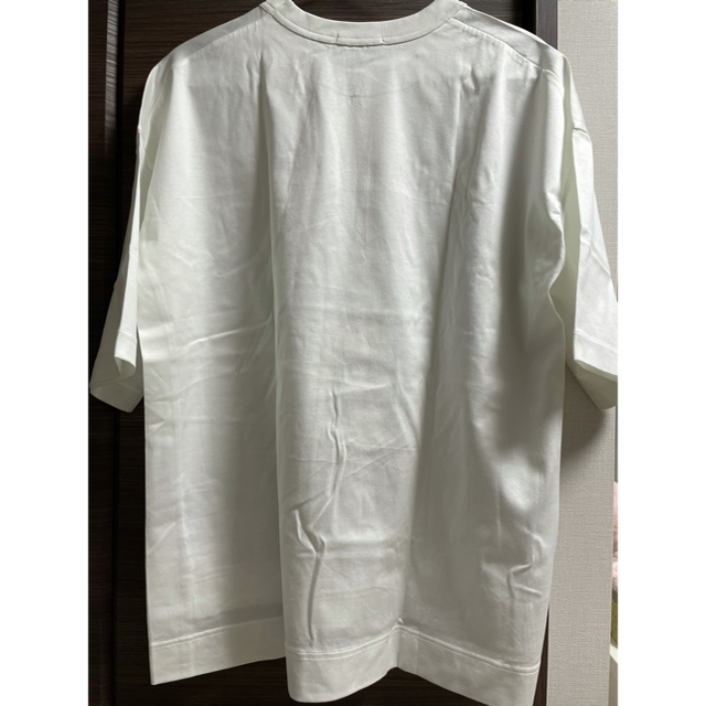 UNIQLO(ユニクロ)のユニクロ ジルサンダー スーピマコットンオーバーサイズT ホワイト S 新品 レディースのトップス(Tシャツ(半袖/袖なし))の商品写真