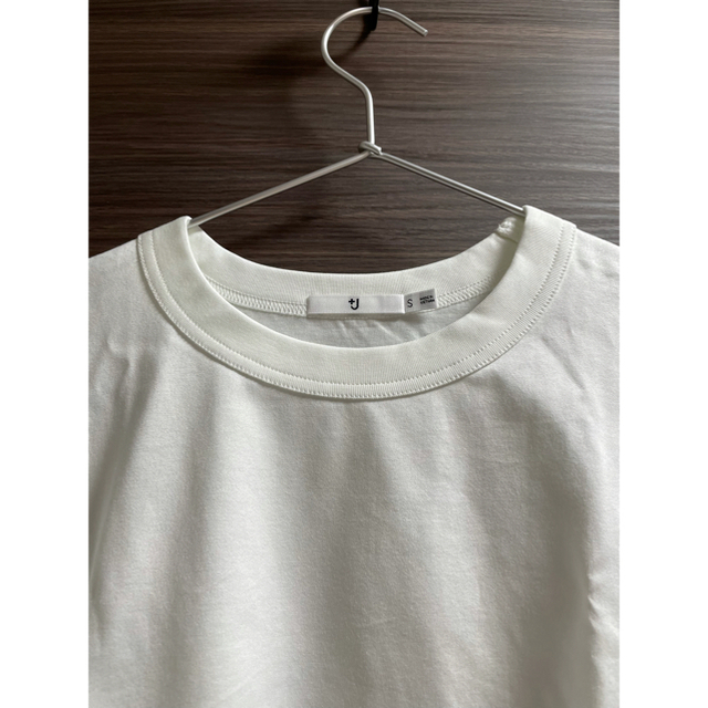 UNIQLO(ユニクロ)のユニクロ ジルサンダー スーピマコットンオーバーサイズT ホワイト S 新品 レディースのトップス(Tシャツ(半袖/袖なし))の商品写真