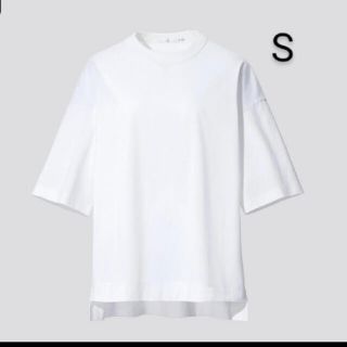 ユニクロ(UNIQLO)のユニクロ ジルサンダー スーピマコットンオーバーサイズT ホワイト S 新品(Tシャツ(半袖/袖なし))