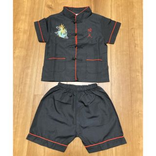 美品　チャイナ服 90 男の子 カッコイイ(その他)