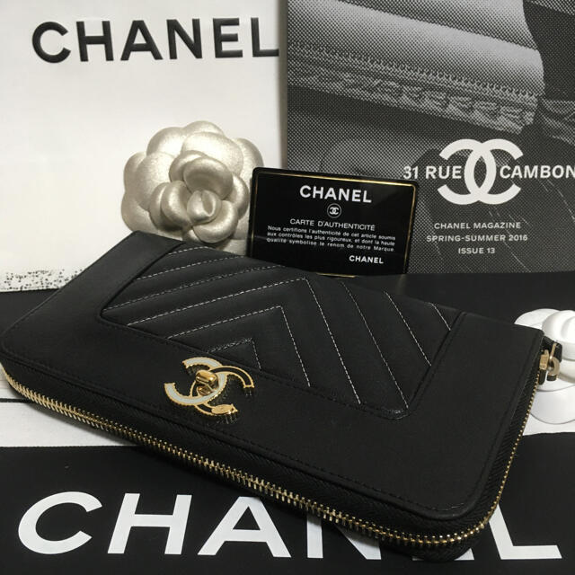 CHANEL(シャネル)の超美品★ レア♡ シャネル バイカラーマドモアゼル 長財布 正規品 レディースのファッション小物(財布)の商品写真