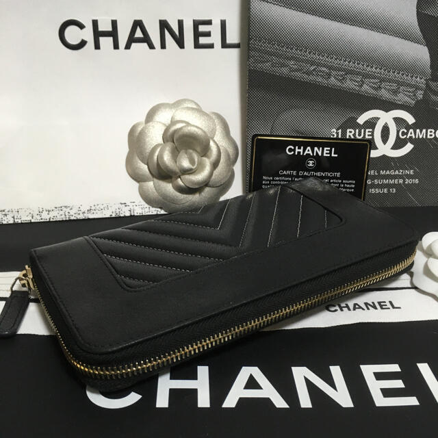 CHANEL(シャネル)の超美品★ レア♡ シャネル バイカラーマドモアゼル 長財布 正規品 レディースのファッション小物(財布)の商品写真