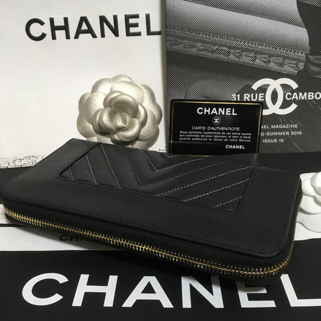 CHANEL(シャネル)の超美品★ レア♡ シャネル バイカラーマドモアゼル 長財布 正規品 レディースのファッション小物(財布)の商品写真