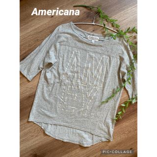 アメリカーナ(AMERICANA)の★専用2点まとめ★  アメリカーナ　シルバーロゴT シャツ　カットソー(Tシャツ(半袖/袖なし))