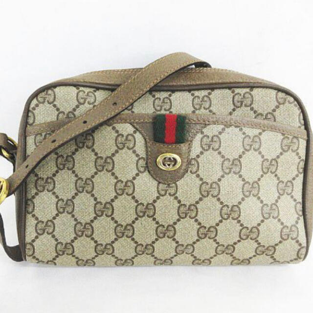 old gucci オールドグッチ グッチ シェリーライン ショルダーバッグ 超