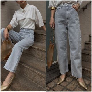 アメリヴィンテージ(Ameri VINTAGE)のAmeriVINTAGE 新作完売品　ブリーチカラーデニムパンツ(デニム/ジーンズ)