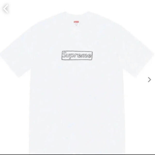 Supreme(シュプリーム)のSupreme KAWS Chalk Logo Tee カウズ　白　M メンズのトップス(Tシャツ/カットソー(半袖/袖なし))の商品写真