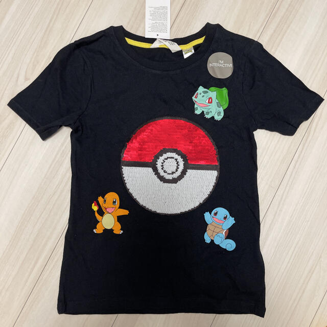 130-140㎝❤️リバーシブルスパンコールポケモンTシャツ♡ポケットモンスター | フリマアプリ ラクマ