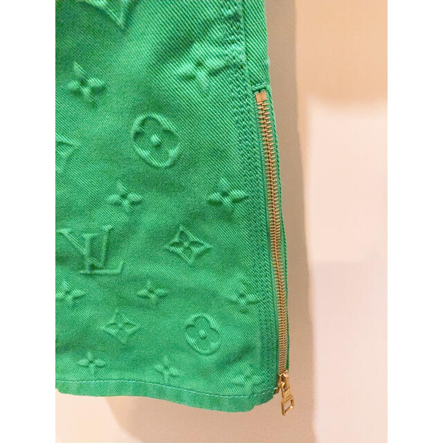 Louis Vuitton モノグラム ワーク デニム パンツ28 緑