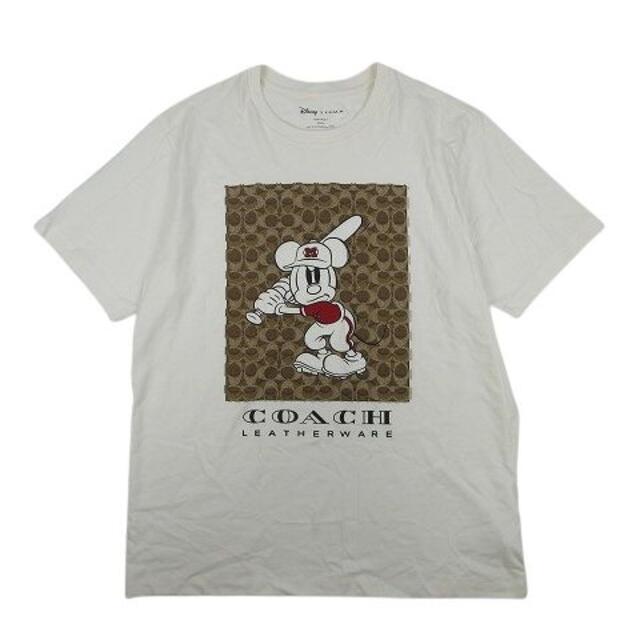 COACH(コーチ)の【美品】国内正規 コーチ × ディズニー ミッキー シグネチャー Tシャツ メンズのトップス(Tシャツ/カットソー(半袖/袖なし))の商品写真