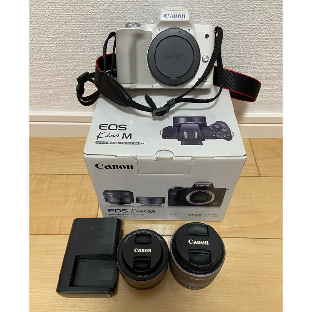 新品 Canon EOS Kiss M レンズセット ブラック - ミラーレス一眼