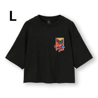 ジーユー(GU)のGU 　蜷川実花　クロップドグラフィックT(Tシャツ(半袖/袖なし))